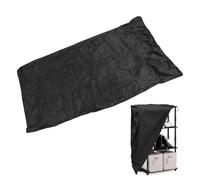 Sonew Couvre-étagère, étagères Extérieures Rack de Fil de Stockage avec Fermeture éclair, Noir