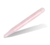 Sonew de Massage en Cristal, Bâton de pierre de massage, Bâton de Massage de Jade Acupression Stick pour Circulation Sanguine Beauté SPA Soin Acupuncture Point, 12cm(Quartz