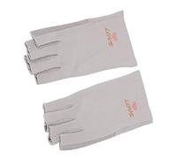 Sonew de Protection, de Manucure sans Doigts avec Crème Solaire UPF50+, pour Sèche-lampe Légère et Nail Art en Gel, Fibres de Coton Respirantes et Confortables (GRAY)