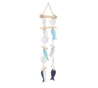 Sonew Décoration Murale Thème Poisson Vent Mer, Artisanale en Bois et