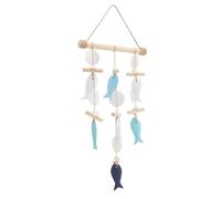 Sonew Décoration Murale Thème Poisson Vent Mer, Artisanale en Bois et