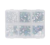 Sonew Décorations D'art D'ongle, de Pierres Précieuses D'ongle en Verre pour Manucure de Bricolage avec Brosse à Ongles, pour Salon Professionnel ou Usage Domestique