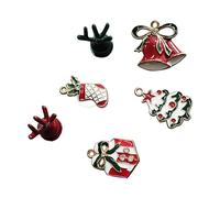 Sonew Diapositives à Bulles en Alliage de Zinc, Accessoires de Chaussures Scintillantes, Décoration DIY pour les Vacances et les événements, 6 Pièces (Neige)