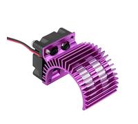 Sonew Dissipateur de Chaleur avec Ventilateur de Refroidissement pour Moteur 540/550 de Voiture électrique RC à échelle 10, Accessoire en Aluminium (PURPLE)