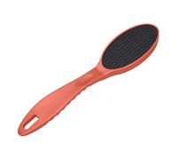Sonew Dissolvant de Callosités pour Limes à Pieds, Dissolvant de Peaux Mortes Double Face avec Poignée Profilée pour une Exfoliation Douce et des Pieds Lisses, Couleur Rouge Fer