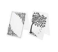Sonew Dossiers de Gaufrage 2 Pièces, Modèles en Plastique pour la Fabrication de Bricolage, Textures Décoratives pour le Scrapbooking et la Fabrication de Cartes