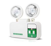 Sonew Éclairage de secours, éclairage de secours haute et haute, adapté à la tension 110-220v, 3 heures d'éclairage de tête double dans les écoles, centres commerciaux, supermarchés, etc.