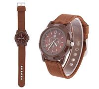 Sonew Électronique Numérique Montre-Bracelet Militaire Montre Mommes Armée Nylon Bande Sport Poignet Montres(Brune)