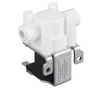 Sonew Électrovanne électrique pour Eau CC 12 V, Connexion Rapide, Normalement Fermée, Tube de 6,35 Mm (1/4 po), Flèche Adaptée au Sens D'écoulement, Bobine en Cuivre, conductivité