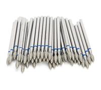 Sonew Embout Ponceuse Ongles, Embout Ponceuse Ongles, Lot de 50 Forets À Ongles en Émeri pour Ongles en Acrylique, Manucure et Nail Art, pour Enlever Les Peaux Mortes