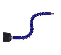 Sonew Embouts d'arbre Flexibles Polyvalents/porte-embout de Tournevis d'extension à Tige Hexagonale de 4 "" pour Outils électriques (Arbre flexible en plastique bleu)