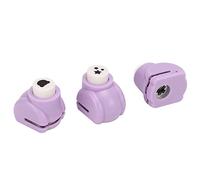 Sonew Ensemble de 3 Formes de Perforation Artisanales pour Bricolage, Scrapbooking, Motifs Tête de Chat, Pétales et étoiles, pour Cartes de Vœux et œuvres d'art