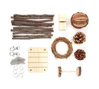 Sonew Ensemble de Jouets Molaires pour Hamster 9 Pièces, Accessoires d'exercice Molaire en Bois, Adaptés aux Hamsters, Lapins, Cochons d'Inde, Perroquets et Autres Petits