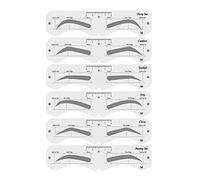 Sonew Ensemble de Moules à Sourcils, 24 Formes Réutilisables, Pochoir à Sourcils en PEVA avec Bande élastique, Outil de Maquillage DIY pour Débutants et Professionnels (3)