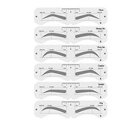 Sonew Ensemble de Moules à Sourcils, 24 Formes Réutilisables, Pochoir à Sourcils en PEVA avec Bande élastique, Outil de Maquillage DIY pour Débutants et Professionnels (1)