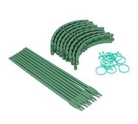 Sonew Ensemble de Pieu de Cage de Support de Plante de 3 avec Un Cadre en Plastique de 25 Cm pour la Croissance des Fleurs et des Tomates - Accessoire Horticole pour Les Amateurs de Jardin