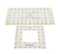 Sonew Ensemble de Règles de Matelassage en Acrylique, Outils de Mesure de Couture Rectangulaires pour Projets d'artisanat avec échelle Précise