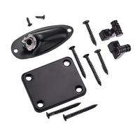 Sonew Ensemble de Retenue d'arbre à Cordes de Guitare, avec Plaque de Câble en Forme de Bateau et Vis pour le Remplacement de Guitare électrique (BLACK)