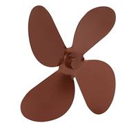 Sonew Ensemble de Ventilateur de Poêle en Alliage d'aluminium avec 4 Pales et clé Hexagonale-pour la Circulation de la Chaleur (Bronze)