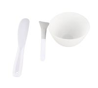 Sonew Ensemble D'Outils de Bricolage, 3 Spatules à Brosse en Silicone, Outils de Mélange Respectueux de la Peau pour Masques Faciaux, avec un Design adapté aux Voyages, pour