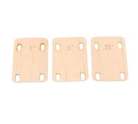 Sonew Entretoise de Cale de Manche de Guitare électrique en Bois d'érable, 3 Pièces ° Outil de Remplacement pour Divers (1 pièce 1° pièce 0,5° 0,25°)