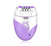 Sonew Épilateur électrique, épilation Rechargeable à Double Vitesse pour Femmes et Hommes avec Tête Amovible et Câble USB, épilation Rapide et Indolore (PURPLE)
