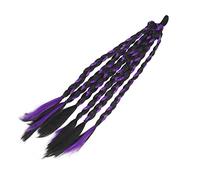 Sonew Extension Queue de Cheval élégante pour Femme & - Facile à Porter, Cheveux Synthétiques de Haute qualité, pour un Usage Quotidien et Spécial (Noir et violet)