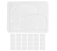 Sonew Eyes Mask, 25pcs Transparent DIY Eye Mask Portable Reusable Eye Mask Patch Tray Plate Set