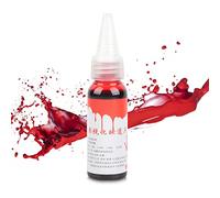 Sonew Faux Sang Halloween Artificiel, Cicatrices de Blessure Réalistes Zombie Fantaisie Maquillage Faux Sang pour Théâtre Vampire Cosplay Halloween(30 ml)