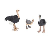 Sonew Figurines d'animaux en Forme d'autruche Peintes à la Main, Artisanat Exquis pour Le Jeu des Enfants et la Décoration de la Maison