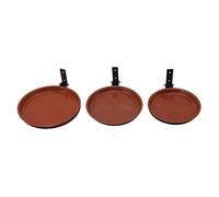 Sonew Fondage d'oiseaux à Oiseaux Montés sur Arbre Rouge en Cuivre Fonctionnel - Installation Facile et Anneau Métallique Lourde pour Arrière-Cour, Terrasse, Balcon - 2 Pots et Supports Inclus (3