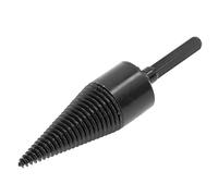 Sonew Foret à Bois de Chauffage, Outil de Séparation de Cône en Acier au Carbone de 32mm pour Une Séparation Efficace des Bûches avec Tige Hexagonale (42mm)