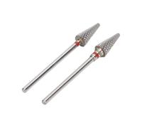 Sonew Foret Conique à Ongles en Acier au Tungstène, Outils de Manucure et de Pédicure pour le Polissage Exfoliant, adapté aux Opérations de Polissage électrique pour Enlever les
