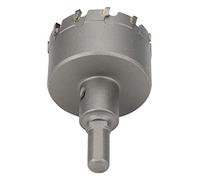 Sonew Foret de Scie Cloche en Carbure pour Plaque Métallique, Outil de Coupe de 60 Mm pour l'acier, l'aluminium et Plus (φ55mm)