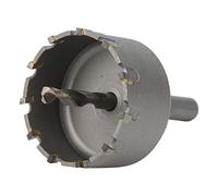 Sonew Foret de Scie Cloche en Carbure pour Plaque Métallique, Outil de Coupe de 60 Mm pour l'acier, l'aluminium et Plus (φ80mm)