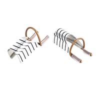 Sonew Formes D'art D'ongle Réutilisables, Outil D'extension de Manucure en Alliage D'aluminium avec 2 Couleurs, pour le Soin des Ongles et la Décoration DIY (SILVER)
