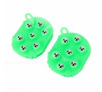 Sonew Gants de Massage de Drainage Lymphatique avec Boules Roulantes pour les Bras du Dos, les Semelles Abdominales, Outil de Massage Corporel à Main pour le Soulagement Musculair (GREEN)