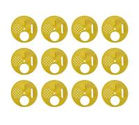 Sonew Gates d'entrée de la Boîte de Nuque en Plastique en Plastique Polyvalente pour équipement d'apiculture avec Commande 'accès au Disque Rotatif - Kit de 12 Set pour Les Ruches de Barre