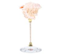Sonew Gobelet en Coquillage Poli, Conque pour Boissons Froides, Décoration de Table élégante, Pièce Maîtresse, Cadeau Unique (rouge)