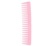 Sonew Grand Peigne Démêlant pour Cheveux, Peigne à Dents Larges sans Poignée pour Cheveux Bouclés, Peigne de Coiffure Sec et Humide pour Hommes et Femmes (Rose)