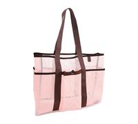 Sonew Grand Sac de Plage en Maille Résistant au Sable, Séchage Rapide avec Poche étanche pour Maillots de Bain Mouillés et Articles Secs Rose