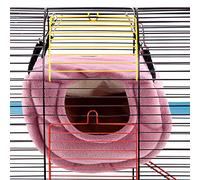 Sonew Hamac en Peluche Coupe-Vent pour Animaux de Compagnie, avec Lit Balançoire Suspendu pour Un Confort Confortable (Grand)