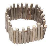 Sonew Hamster Wooden Fence Ladder Bridge Bridge - Hide-Hide à Bois Naturel pour Cobayes, Chinchillas et Petits Animaux - 60 Cm Jouet à Croquer Flexible (40cm Style de clôture)