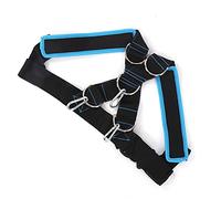 Sonew Harnais de Sangle d'épaule Polyvalent pour la Traction des Pneus et l'entraînement en Résistance-et Conception, pour l'entraînement de Force (Bleu Noir)