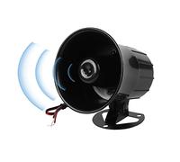Sonew Haut-Parleur de La Sirène D'alarme, 110db DC 12v, Avertisseur Sonore Sirene Police, Sirène D'alarme À Haut-Parleur Filaire, Klaxon de Sécurité pour L'intérieur et L'extérieur
