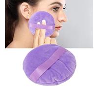 Sonew Houppette en Poudre, Cygnes Doux et Lavables, Ultra Grande Houppette Ronde en Vrac pour Fond de Teint Liquide, CrèMe, Poudre, Correcteur, Utilisation SèChe et Humide (Violet)