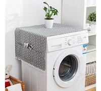 Sonew Housse de Protection Multi-usages en Coton et Lin pour Réfrigérateur et Machine à Laver - Décoration d'intérieur élégante et Pratique (55 * 130cm 51x21 pouces)