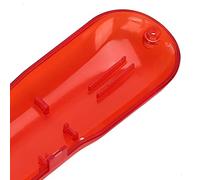 Sonew Housse de Rechange pour Tondeuse à Cheveux Professionnelle - Coque Orange Transparente Tendance au Design Ergonomique pour Plus de Confort (Rouge transparent)