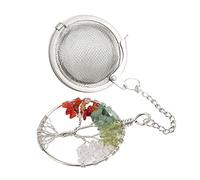 Sonew Infuseur à thé Arbre de Vie en Acier Inoxydable 304, Passoire à thé Facile à Utiliser pour Feuilles Mobiles (Multicolore)