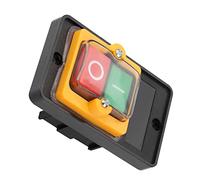 Sonew Interrupteur à Bouton-poussoir, 380 V 10 A ON OFF, Réinitialisation Automatique Autobloquante, sans Contact NC pour équipements Mécaniques, Machines Textiles